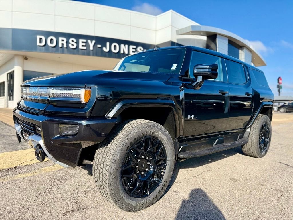 2026 GMC HUMMER EV SUV 2X in Void Black — front three-quarter view