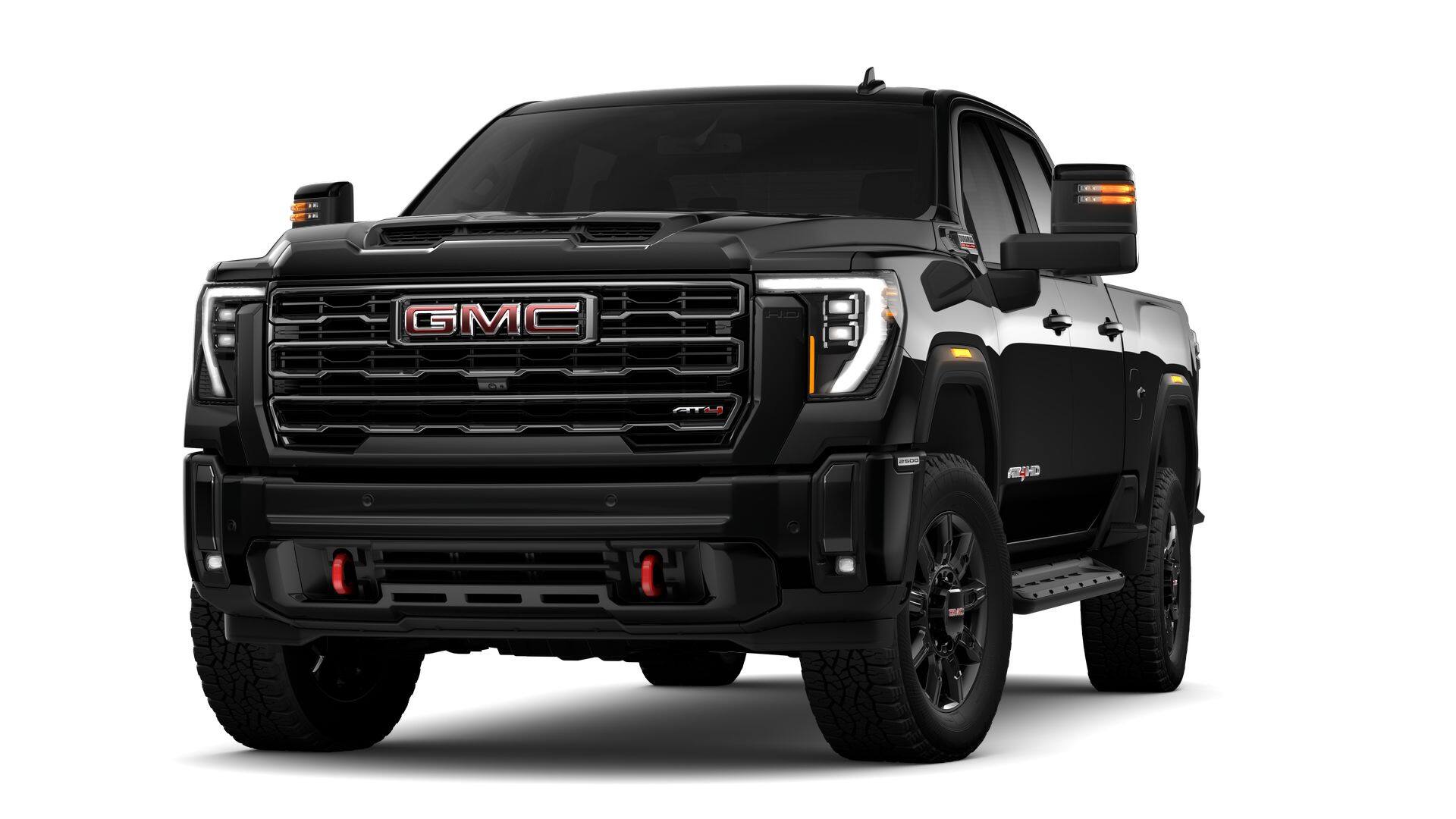 2026 GMC Sierra 2500 HD AT4 in Onyx Black — front three-quarter view