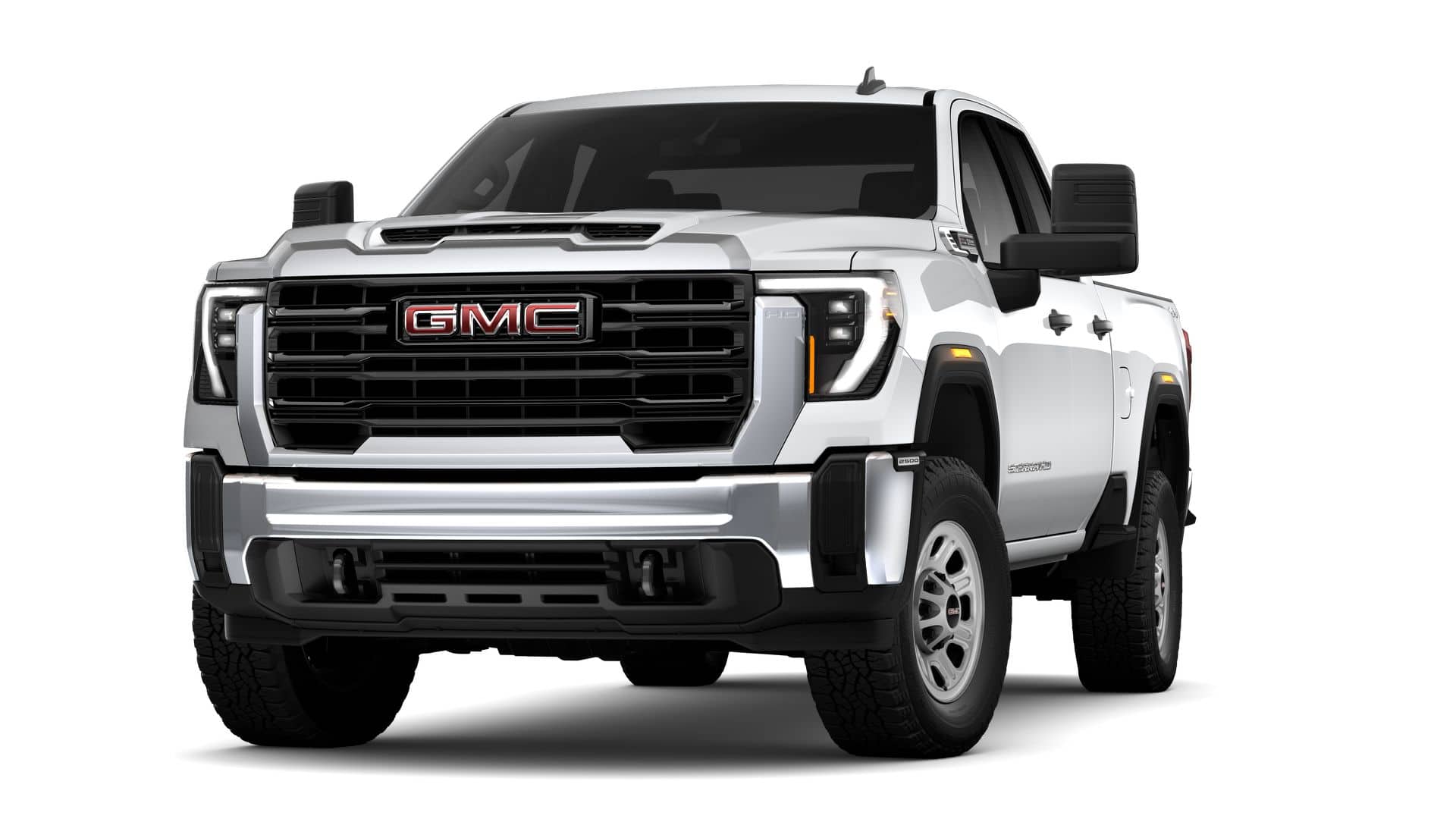 2026 GMC Sierra 2500 HD Pro in Summit White — front three-quarter view