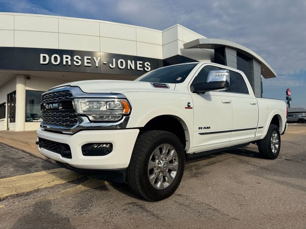 2024 RAM 2500 Limited in Bright White Cl — front three-quarter view