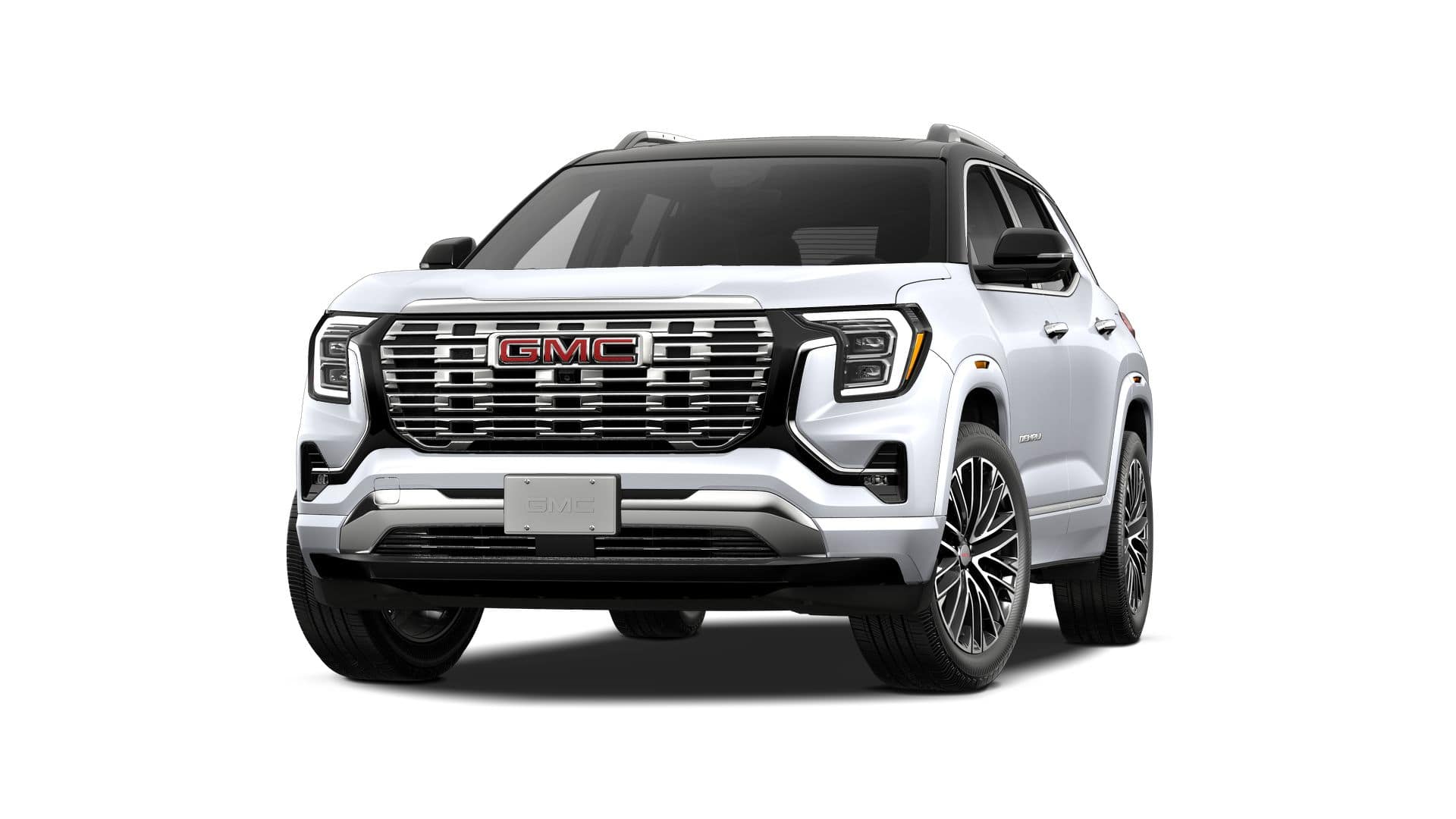 2027 GMC Terrain AWD Denali in Glacier White Tricoat — front three-quarter view